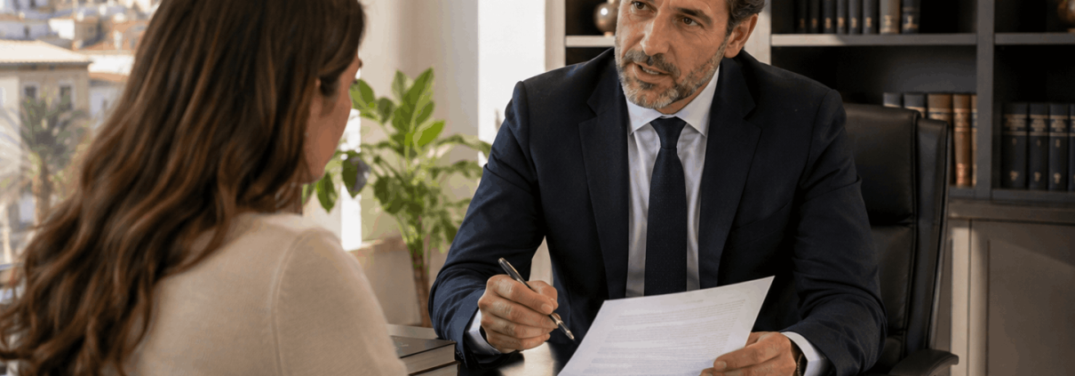 Abogado matrimonialista en Sevilla: 7 decisiones clave antes de un divorcio o separación Abogados en Sevilla Abogado matrimonialista en Sevilla asesorando a una pareja sobre divorcio