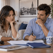 Pareja valorando un divorcio en Sevilla después del verano